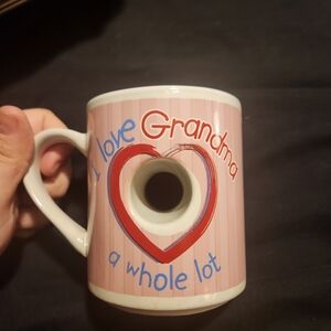 Pink Heart Grandma Ceramic Mug